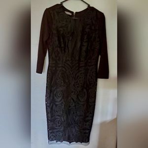 Hayden Black Lace dress with full zippered back in Med